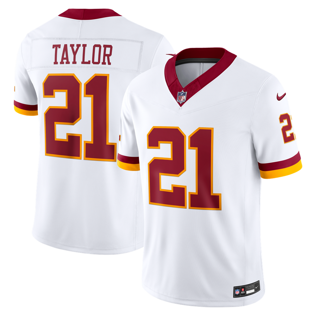 Washington Commanders Sean Taylor Nike White Vapor FUSE Stitched Retired Limited Jersey