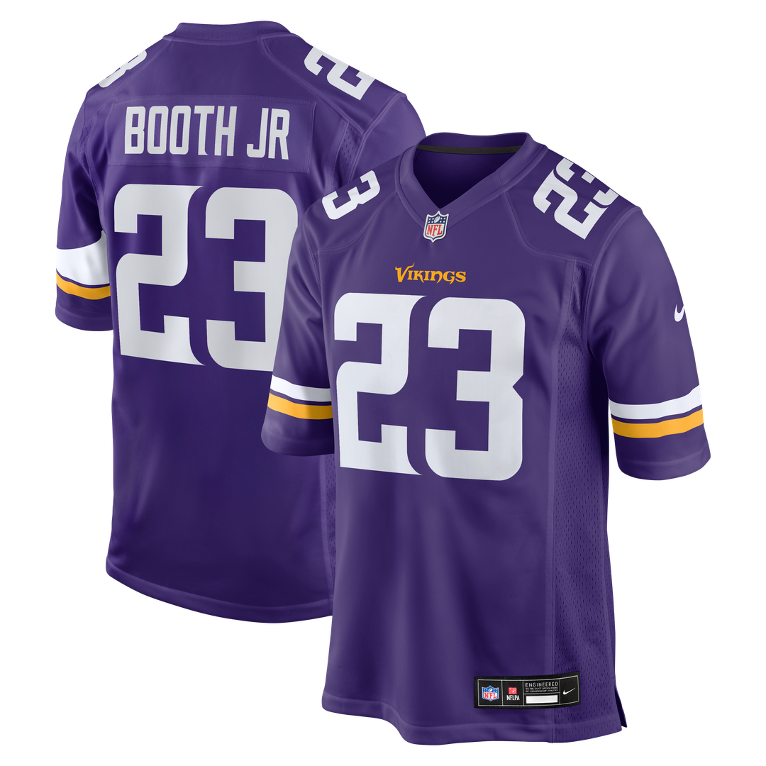 Minnesota Vikings Andrew Booth Jr. Nike Purple Game Jersey