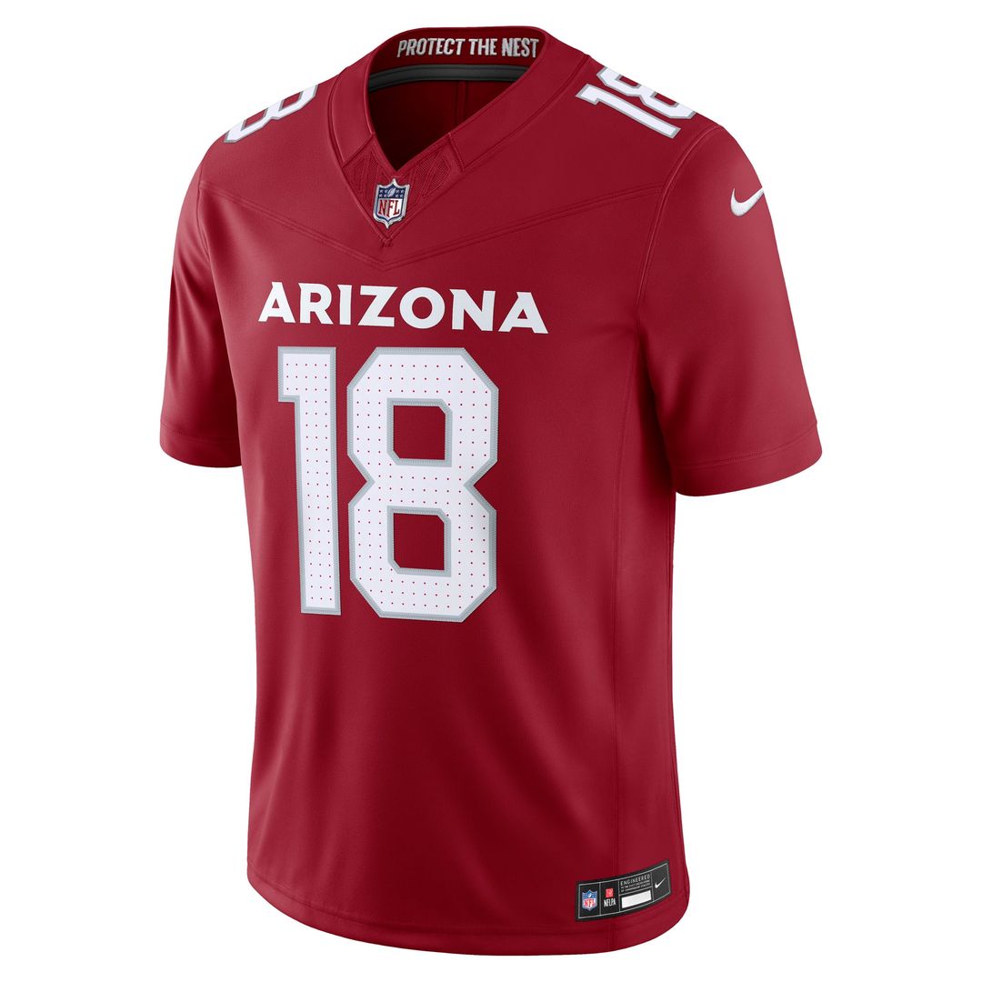 Arizona Cardinals Marvin Harrison Jr. Nike Black Alternate Vapor FUSE Stitched Limited Jersey