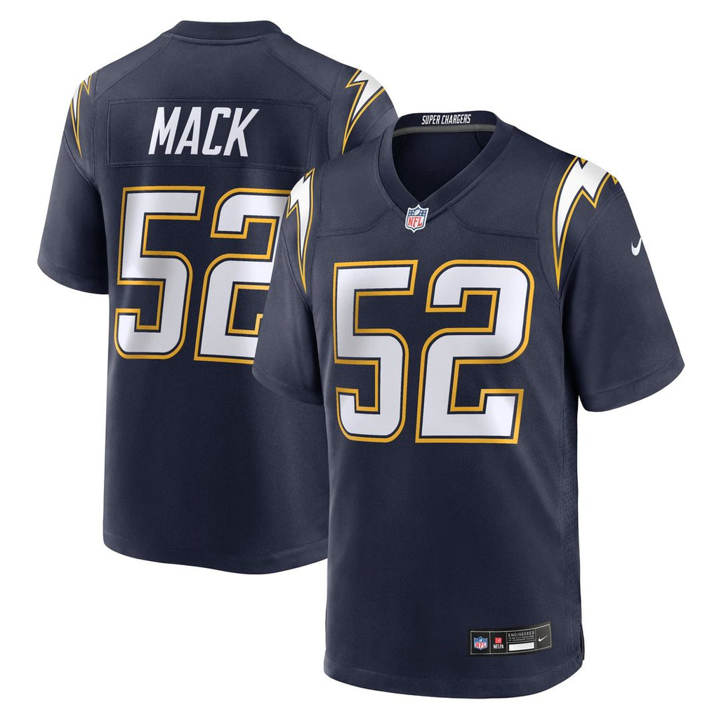 Los Angeles Chargers Khalil Mack Nike Navy Alternate Super Chargers Game Jersey