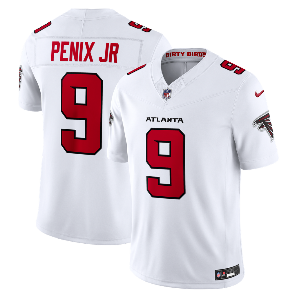 Atlanta Falcons Michael Penix Jr. Nike White Vapor FUSE Stitched Limited Jersey
