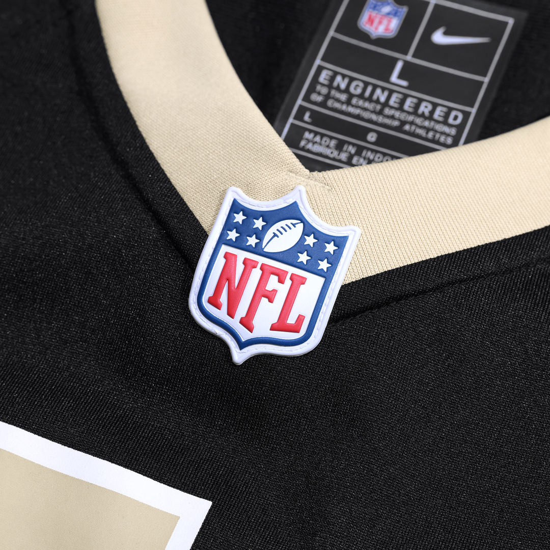 New Orleans Saints Justin Reid Nike Black Game Jersey