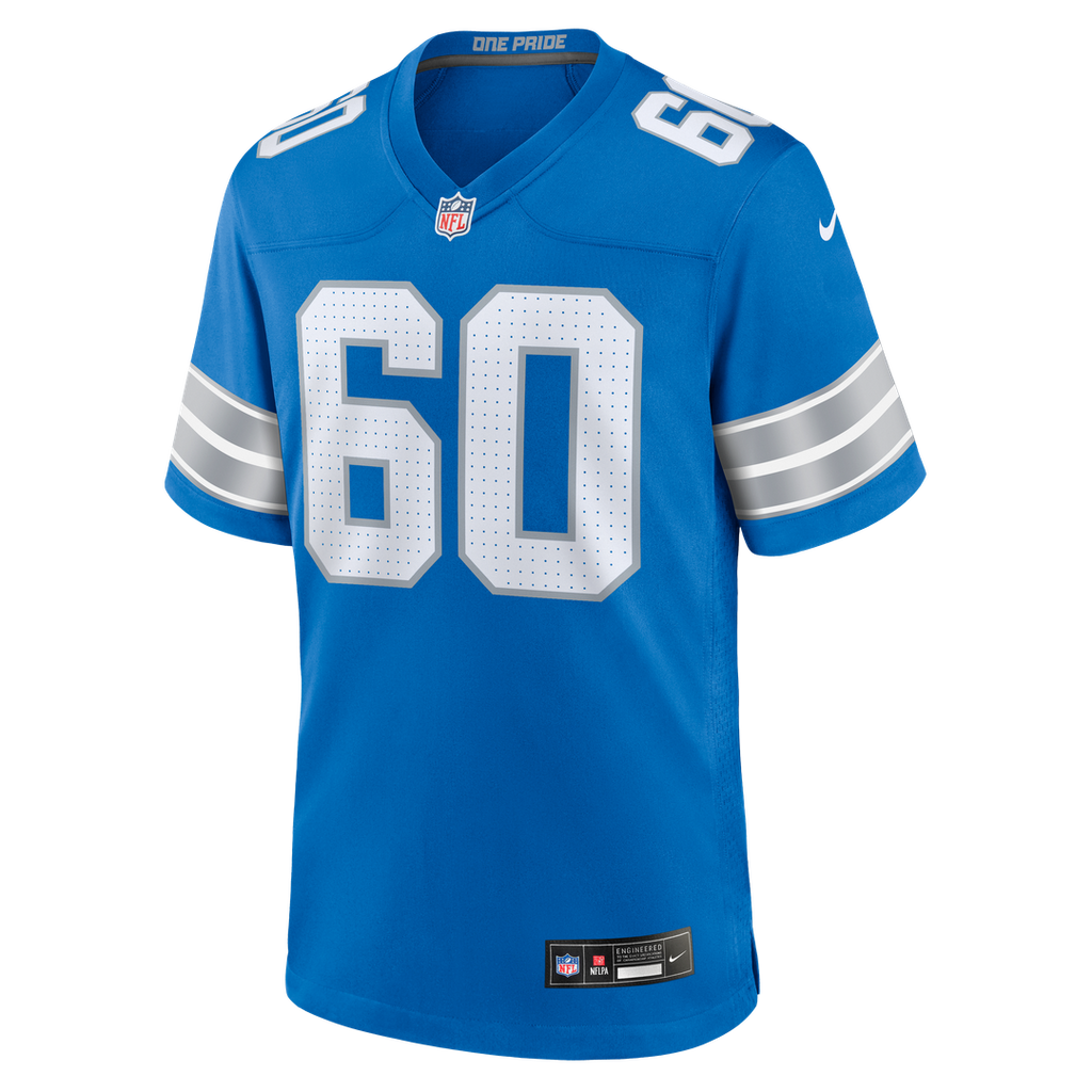 Detroit Lions Graham Glasgow Nike Blue Game Jersey