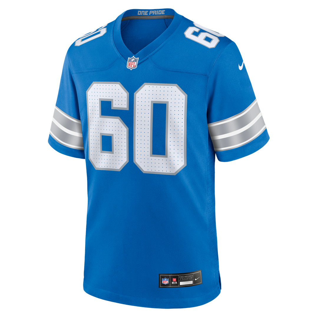Detroit Lions Graham Glasgow Nike Blue Game Jersey