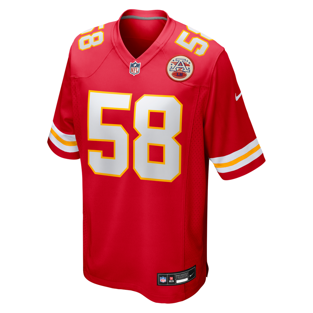 Kansas City Chiefs Derrick Thomas Nike White Retired Game Jersey