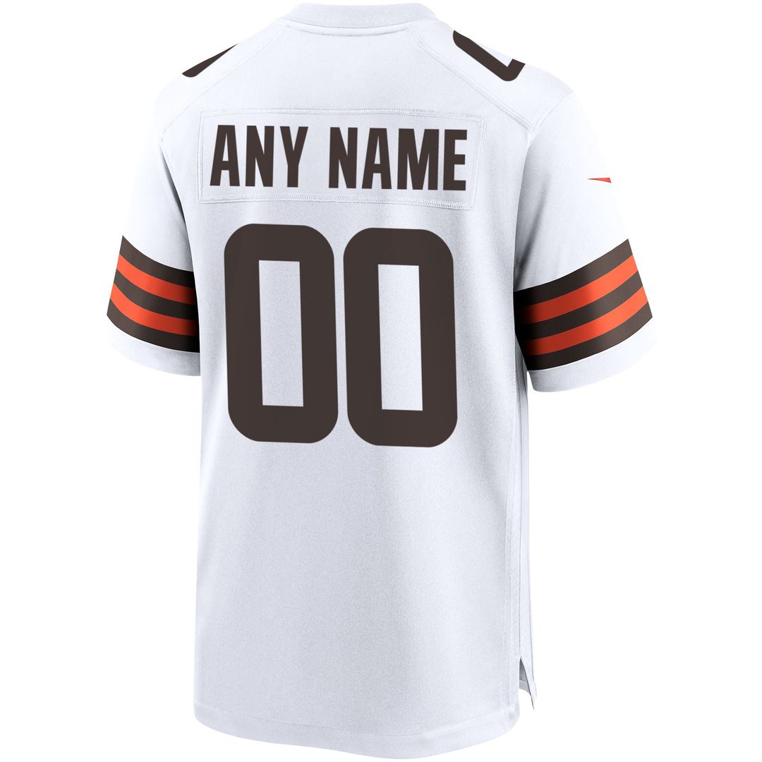 Cleveland Browns Nike White Custom Jersey
