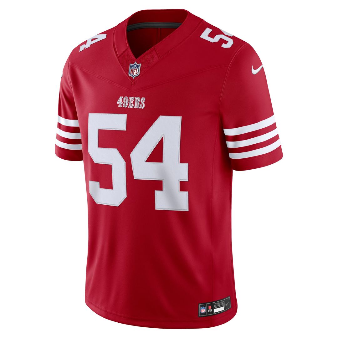 San Francisco 49ers Fred Warner Nike White Alternate Vapor FUSE Stitched Limited Jersey