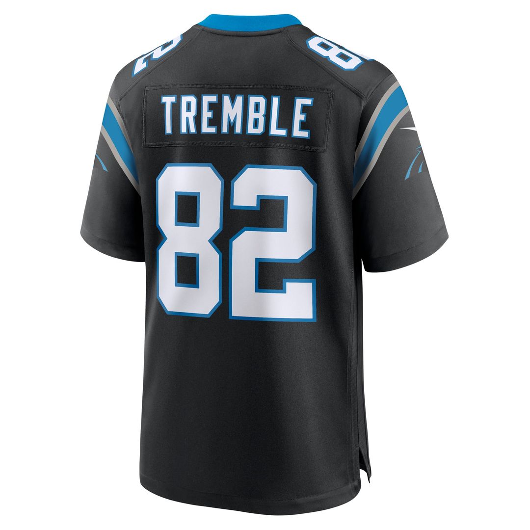 Carolina Panthers Tommy Tremble Nike Black Game Jersey
