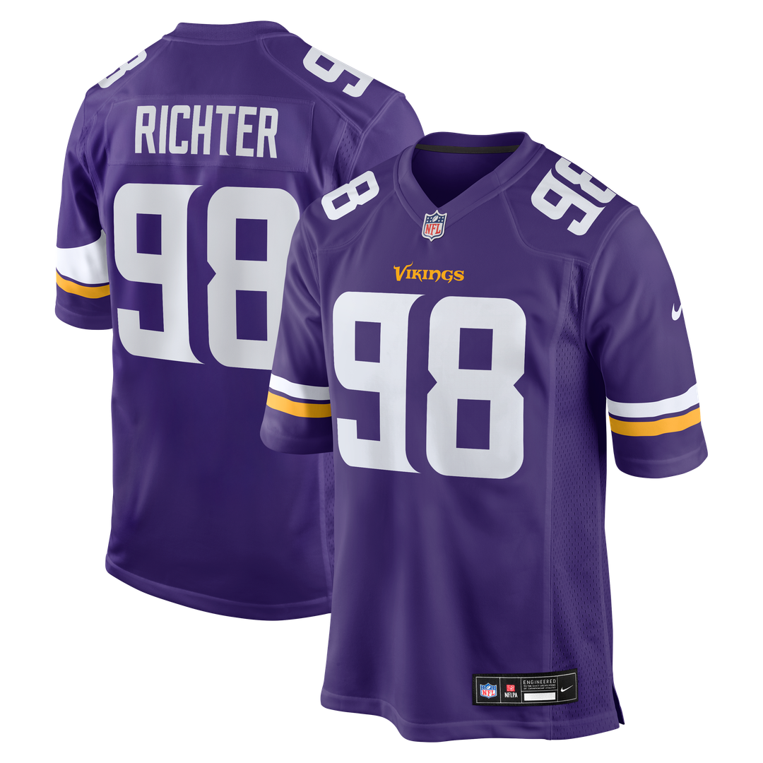 Minnesota Vikings Bo Richter Nike Purple Game Jersey