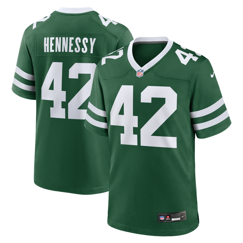 New York Jets Thomas Hennessy Nike Legacy Green Game Jersey