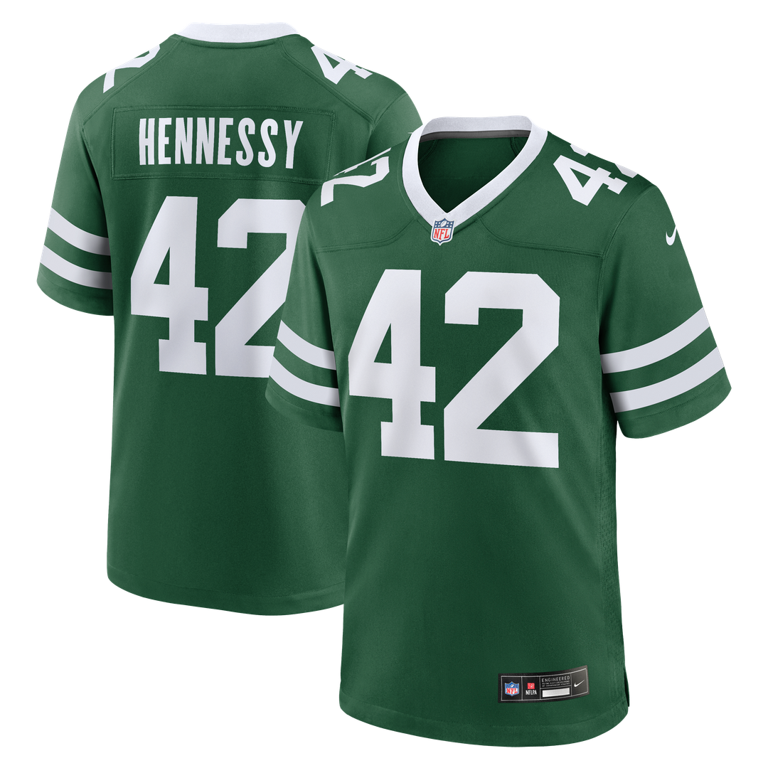 New York Jets Thomas Hennessy Nike Legacy Green Game Jersey