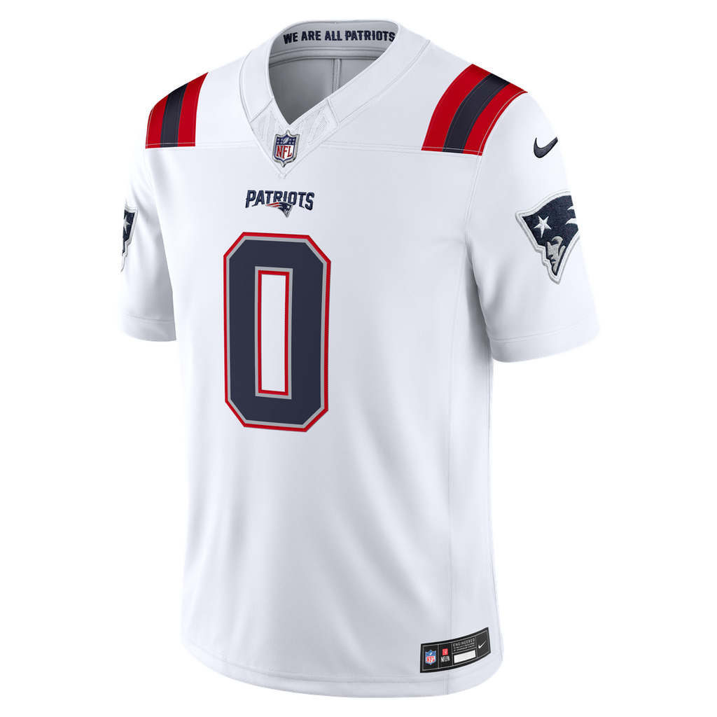 New England Patriots Christian Gonzalez Nike Navy Team Vapor FUSE Stitched Limited Jersey