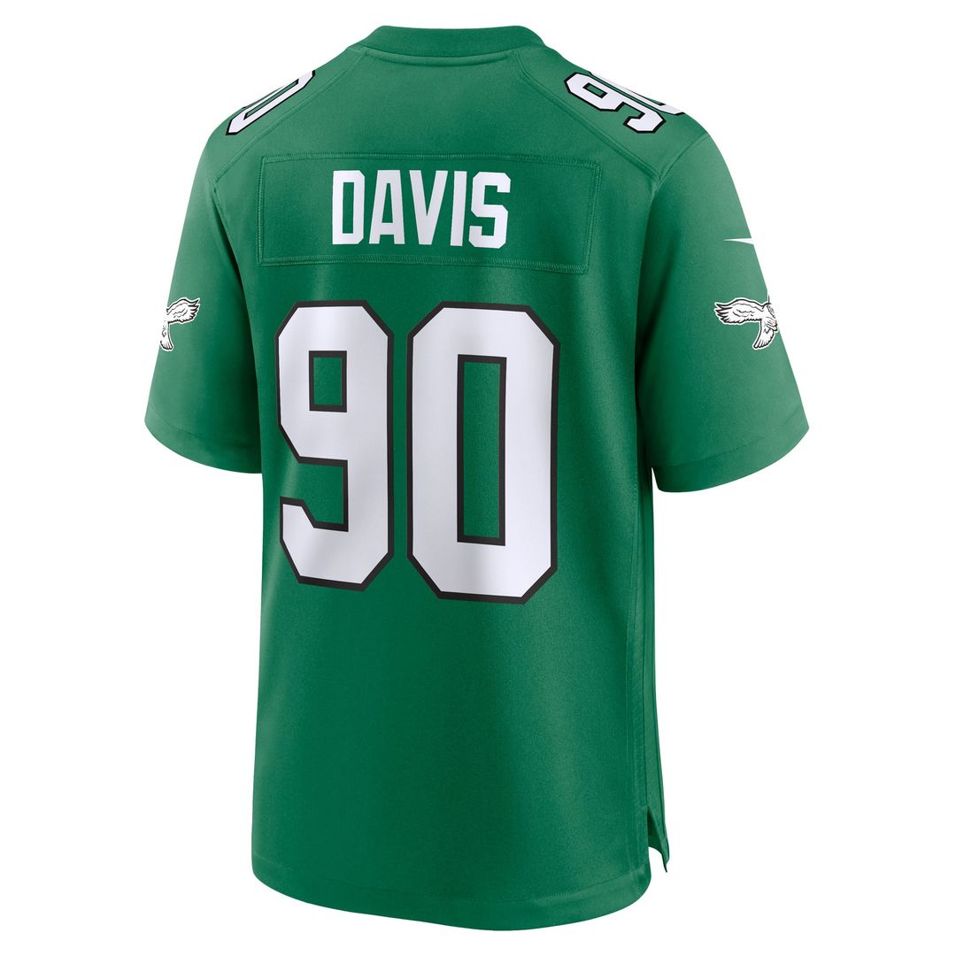 Philadelphia Eagles Jordan Davis Nike Midnight Green Game Jersey