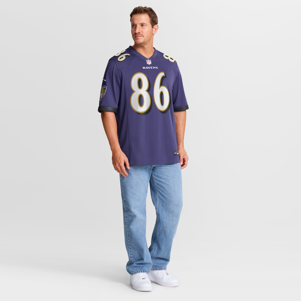 Baltimore Ravens Cornelius Johnson Nike Purple Game Jersey