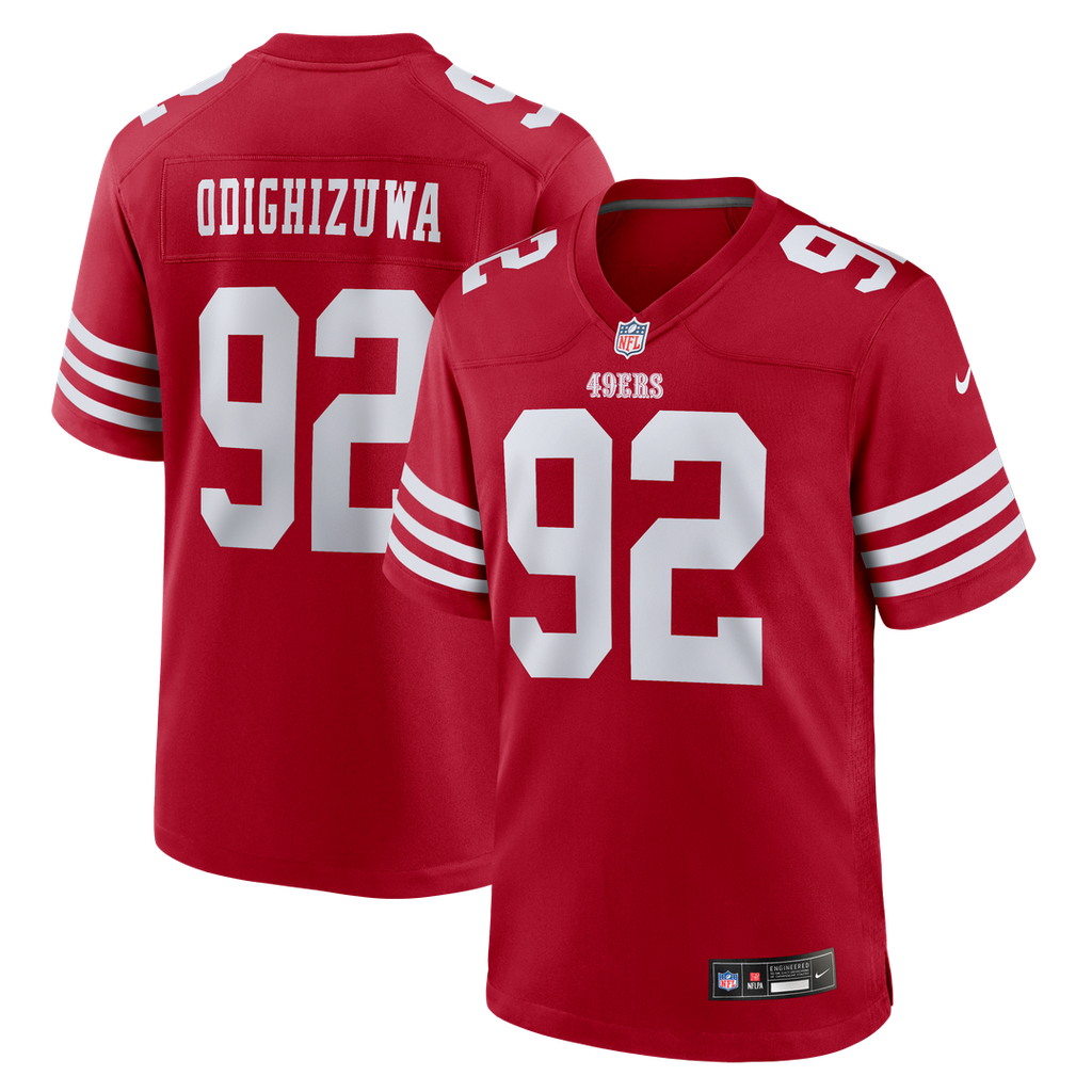 San Francisco 49ers Osa Odighizuwa Nike Scarlet Game Jersey