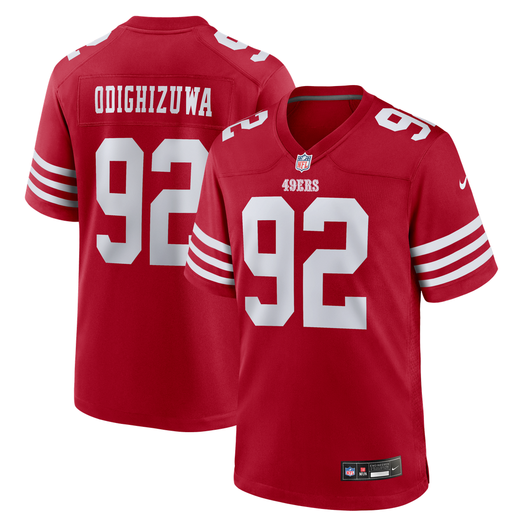 San Francisco 49ers Osa Odighizuwa Nike Scarlet Game Jersey