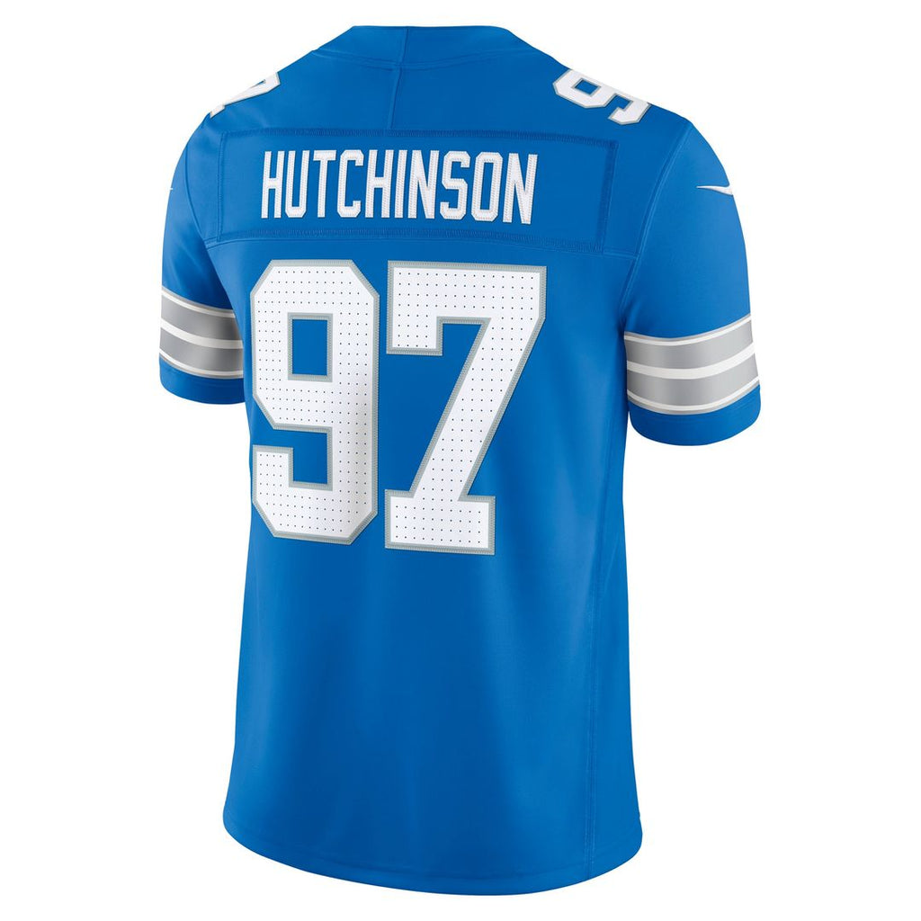 Detroit Lions Aidan Hutchinson Nike Blue Team Vapor FUSE Stitched Limited Jersey