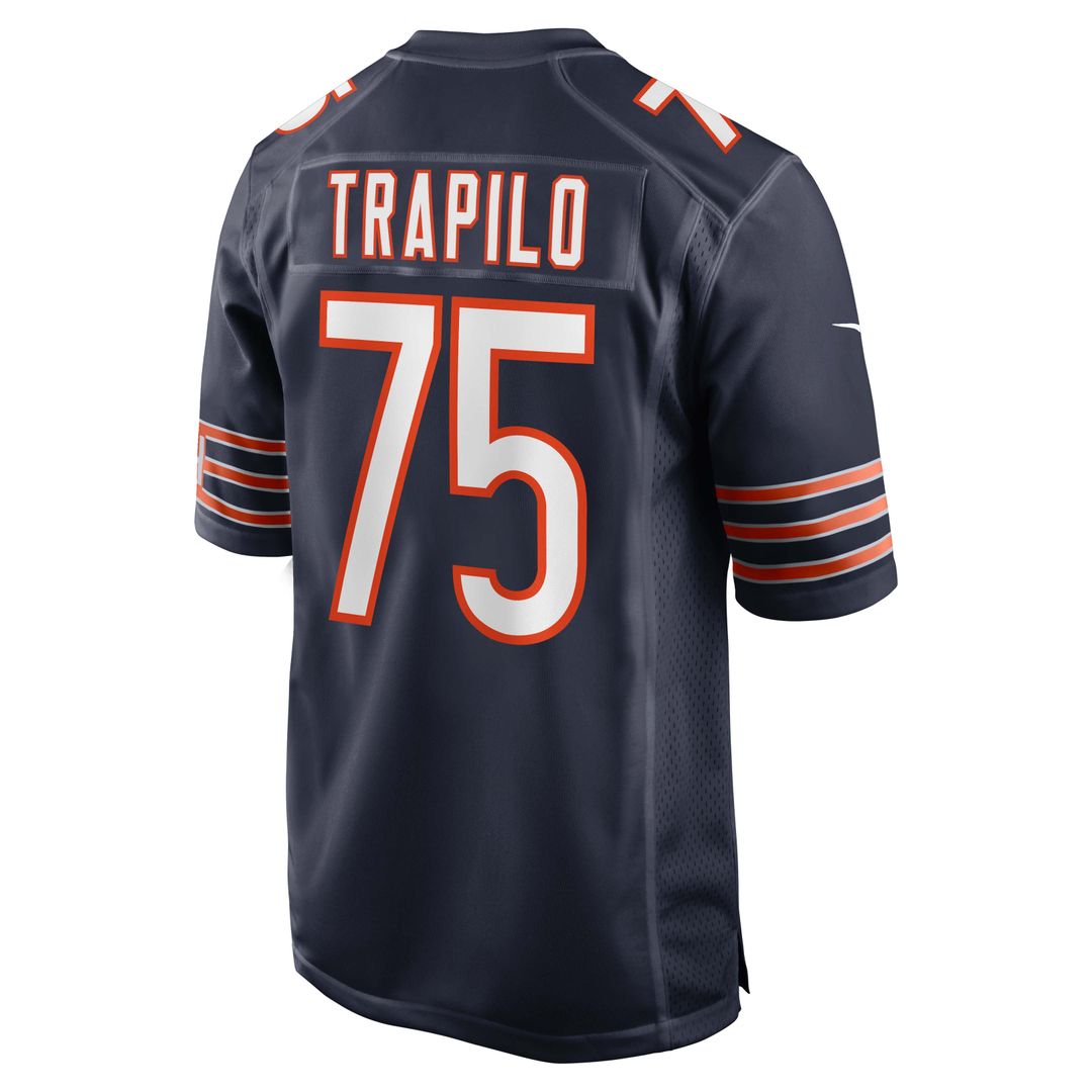 Chicago Bears Ozzy Trapilo Nike Navy Game Jersey
