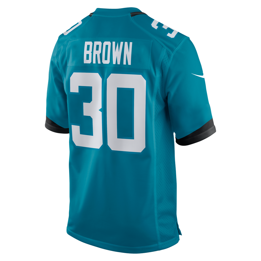 Jacksonville Jaguars Montaric Brown Nike Teal Game Jersey
