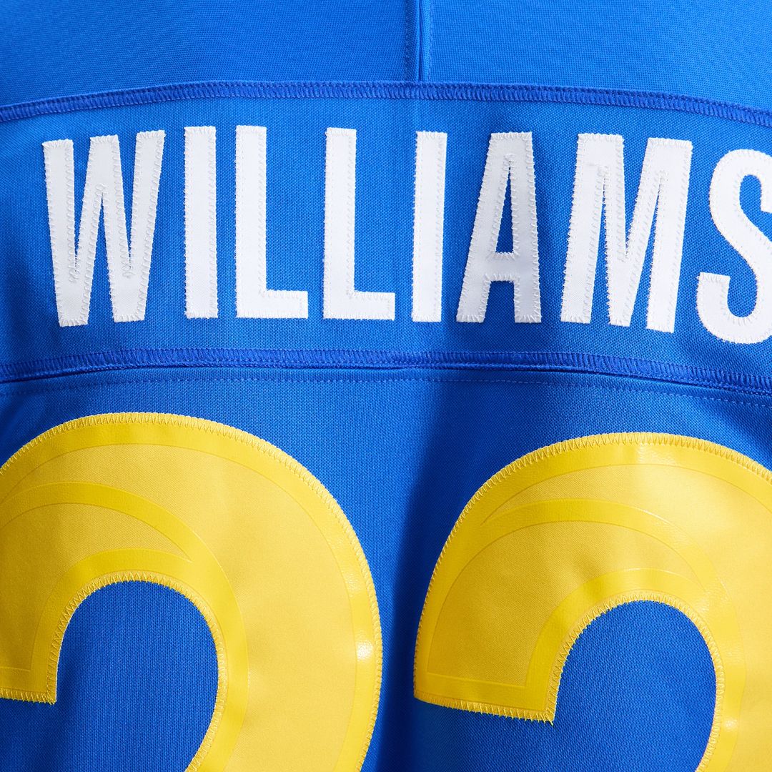 Los Angeles Rams Kyren Williams Nike Classic Sol Vapor FUSE Stitched Limited Jersey