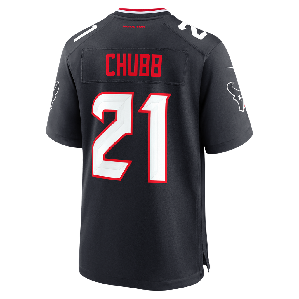 Houston Texans Nick Chubb Nike Navy Game Jersey