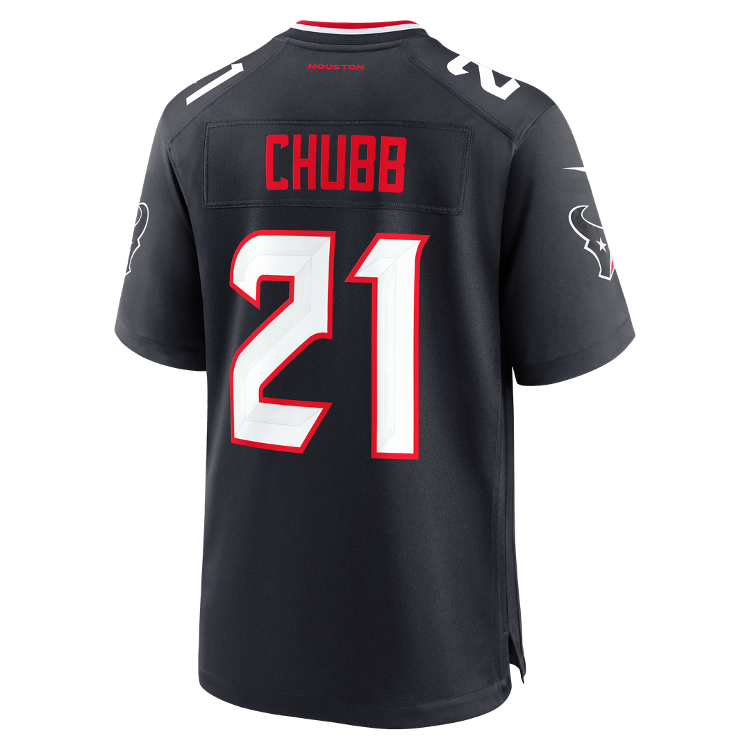 Houston Texans Nick Chubb Nike Navy Game Jersey