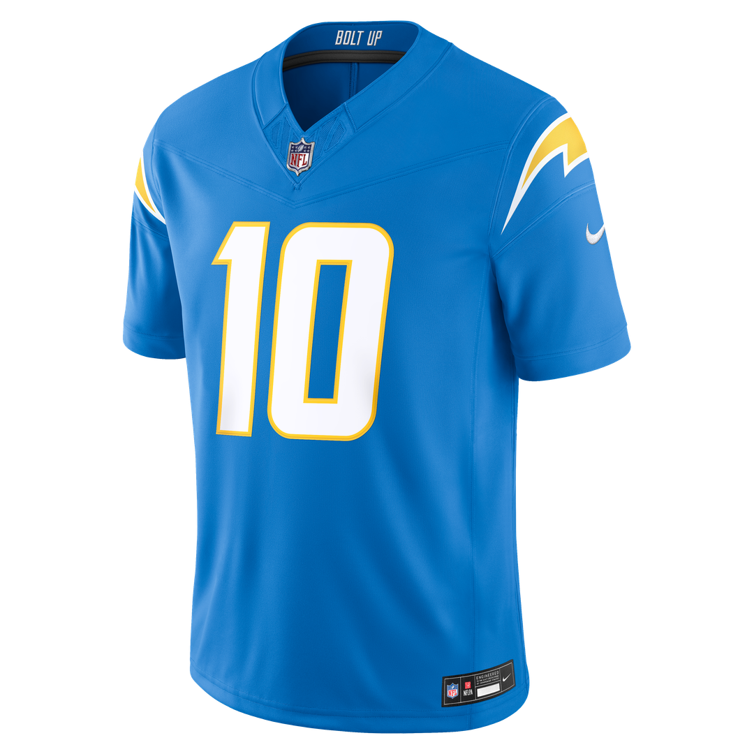 Los Angeles Chargers Justin Herbert Nike Powder Blue Team Vapor FUSE Stitched Limited Jersey