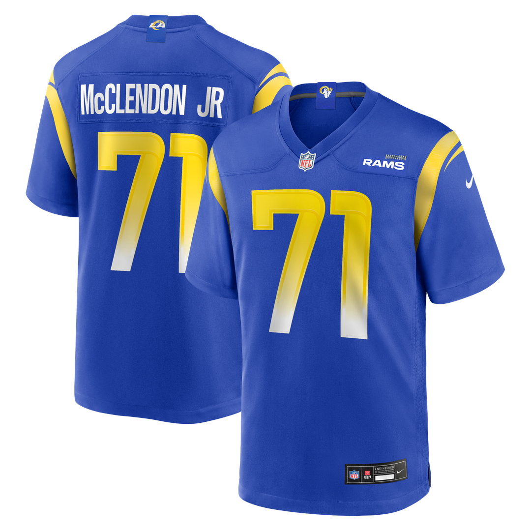 Los Angeles Rams Warren McClendon Jr. Nike Royal Game Jersey