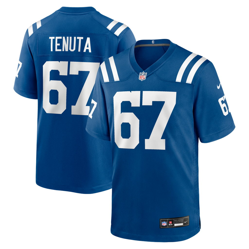 Indianapolis Colts Luke Tenuta Nike Royal Game Jersey