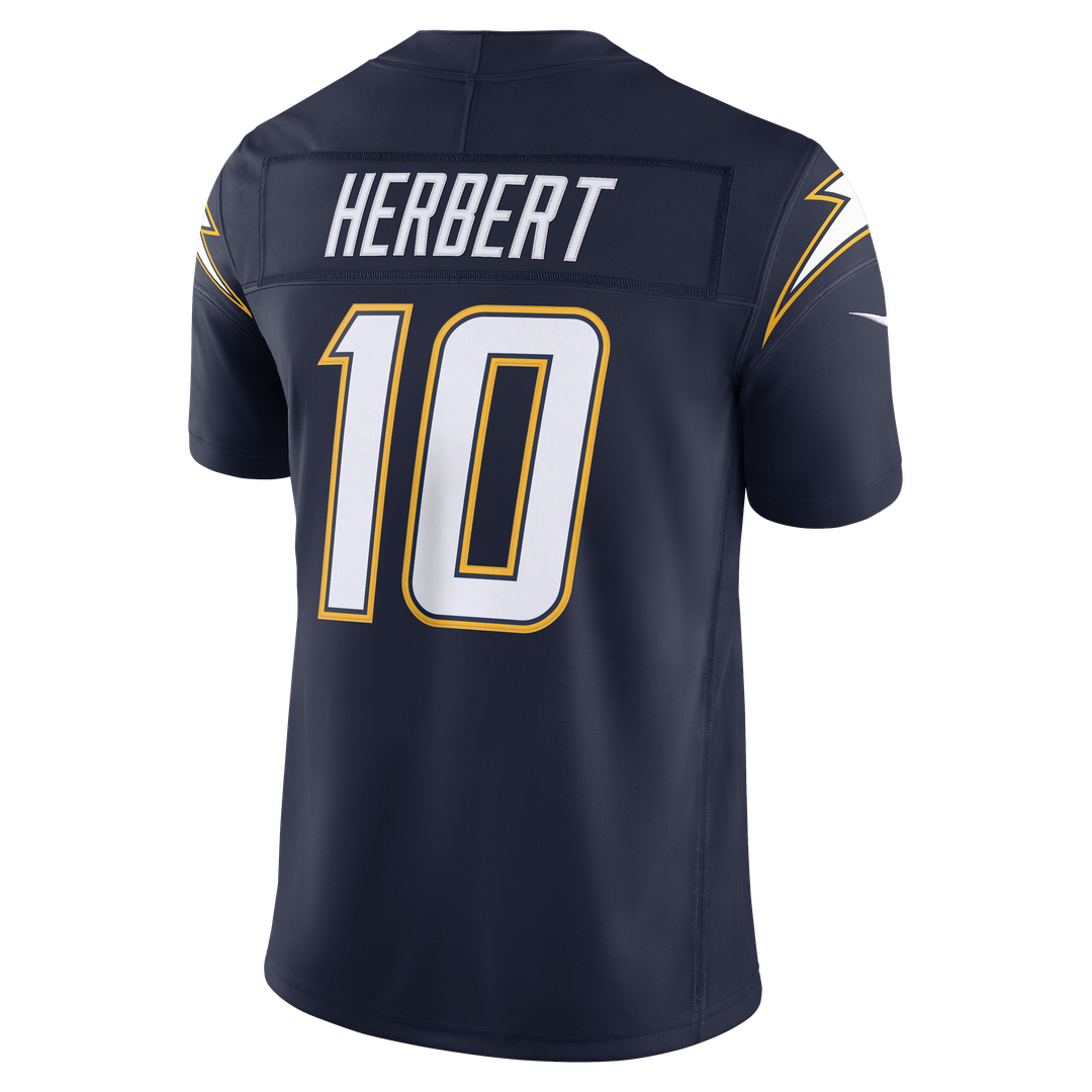 Los Angeles Chargers Justin Herbert Nike Navy Alternate Super Chargers Vapor FUSE Stitched Limited Jersey