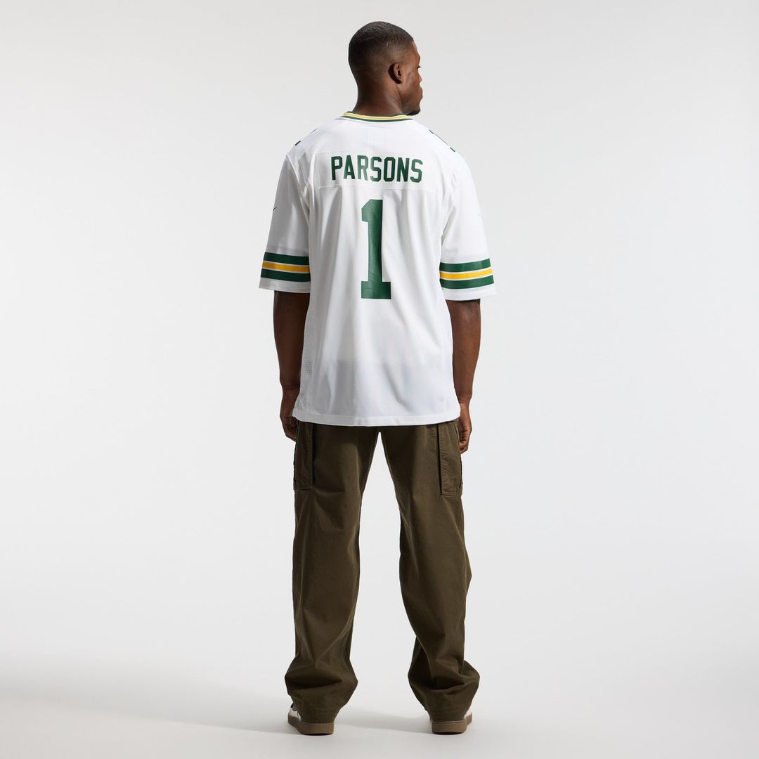 Green Bay Packers Micah Parsons Nike White Game Jersey
