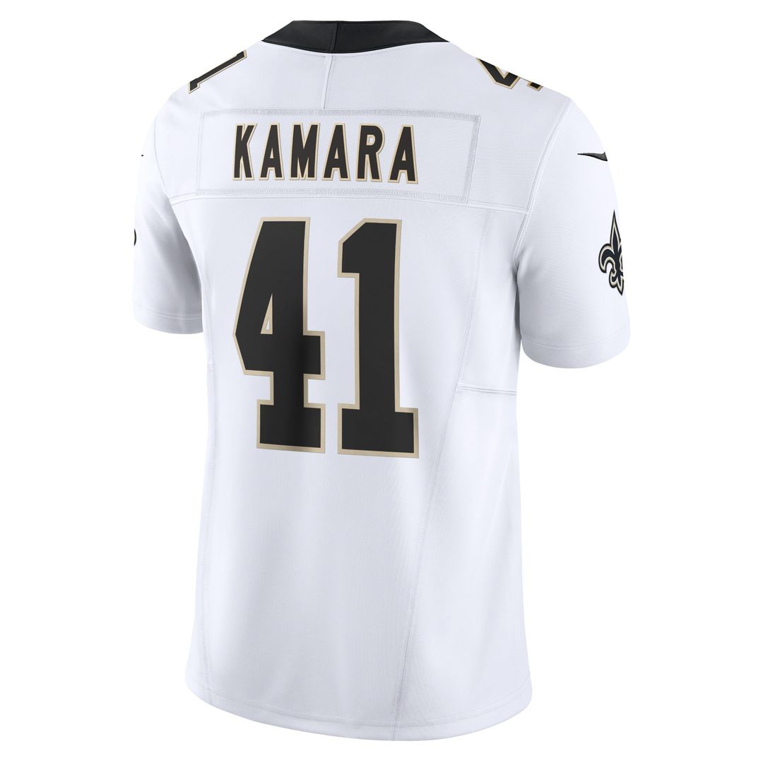 New Orleans Saints Alvin Kamara Nike White Vapor FUSE Limited Jersey