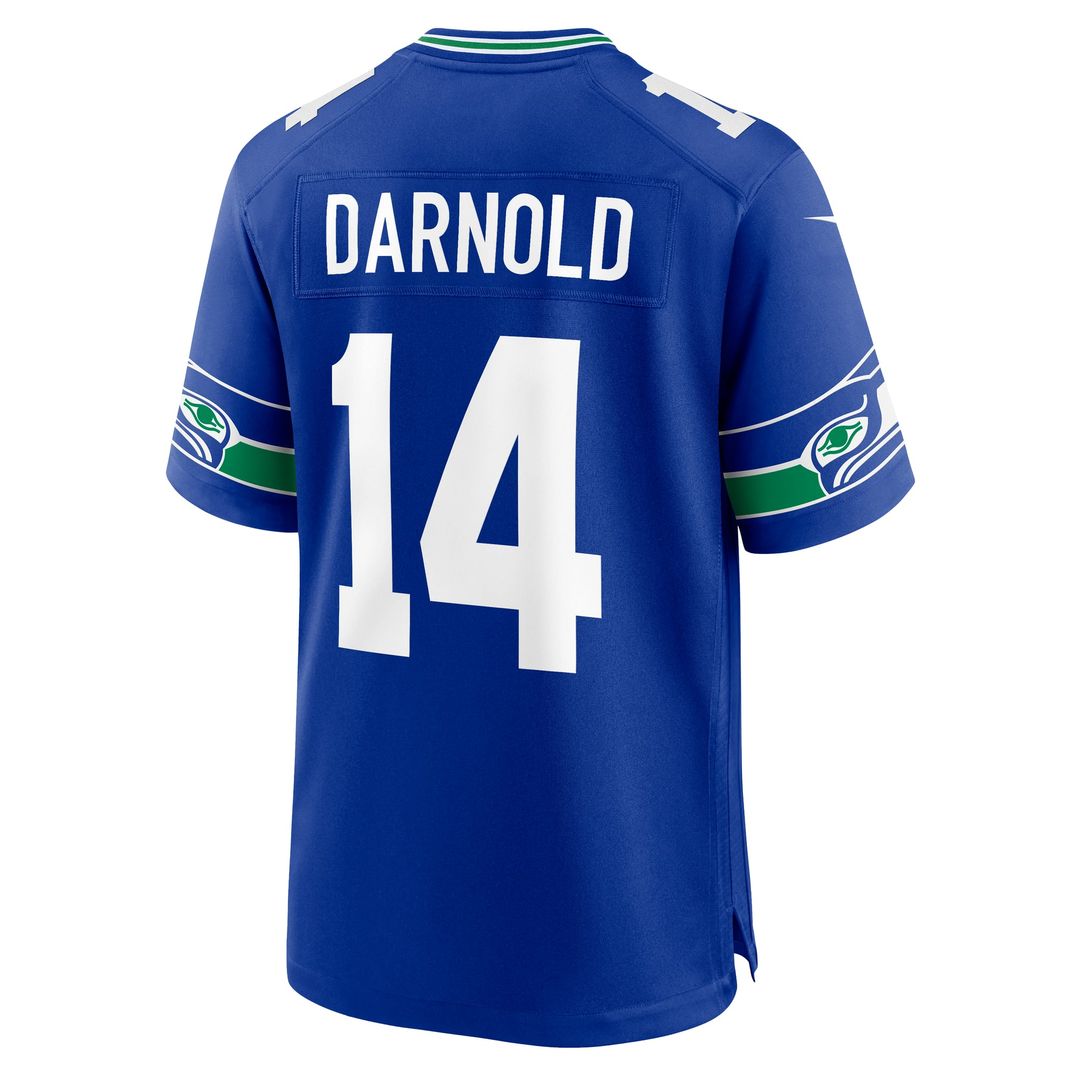 Seattle Seahawks Sam Darnold Nike Royal Alternate Game Jersey