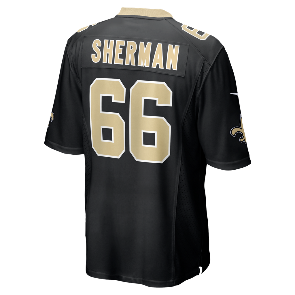 New Orleans Saints William Sherman Nike Black Game Jersey