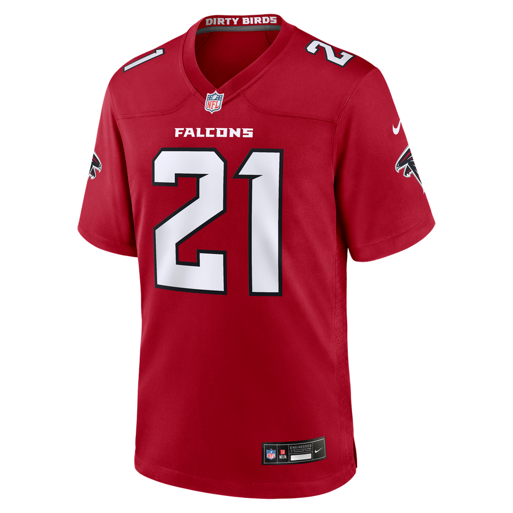 Atlanta Falcons Deion Sanders Nike Red Retired Game Jersey