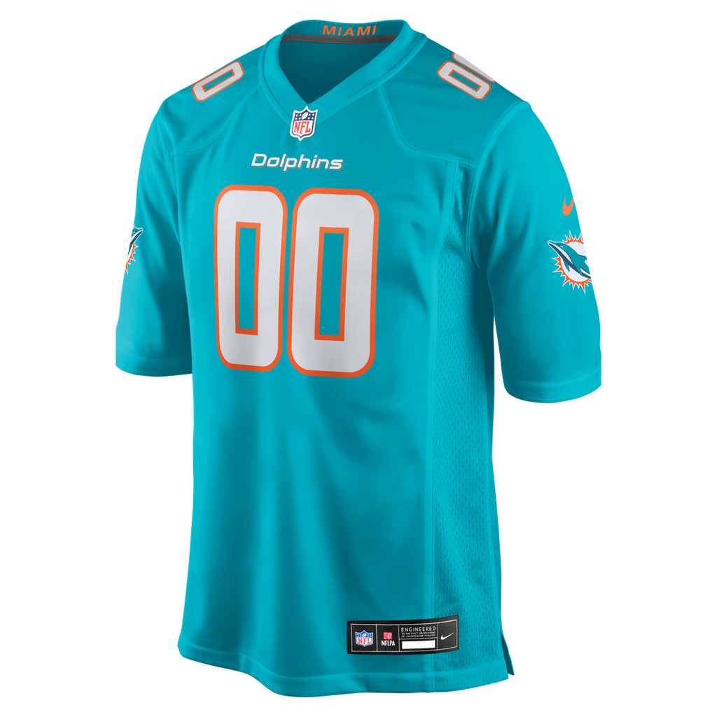 Miami Dolphins Nike Aqua Custom Jersey