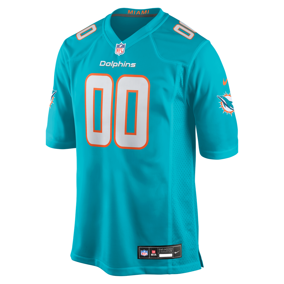 Miami Dolphins Nike Aqua Custom Jersey