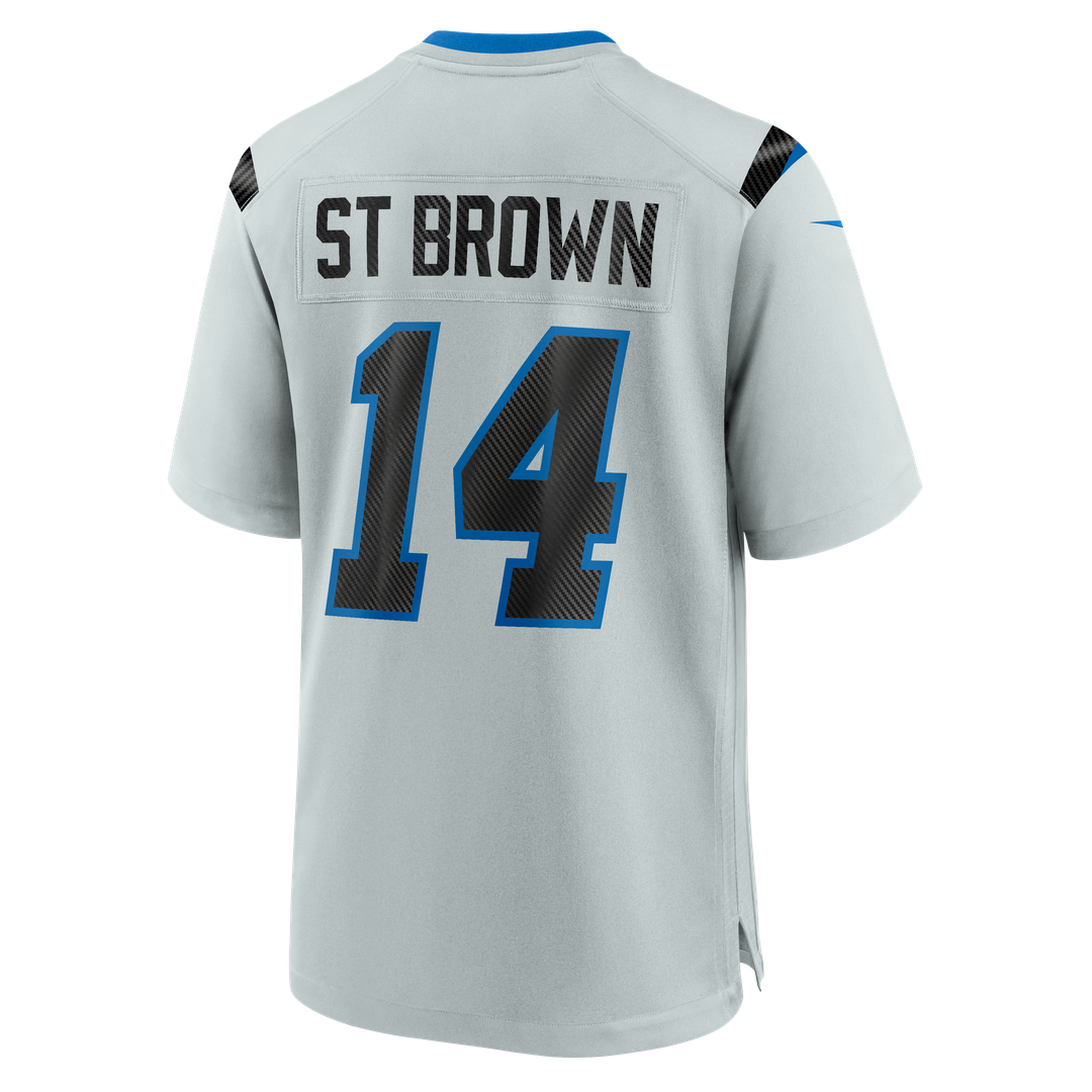 Detroit Lions Amon - Ra St. Brown Nike Silver 2026 Rivalries Collection Game Jersey