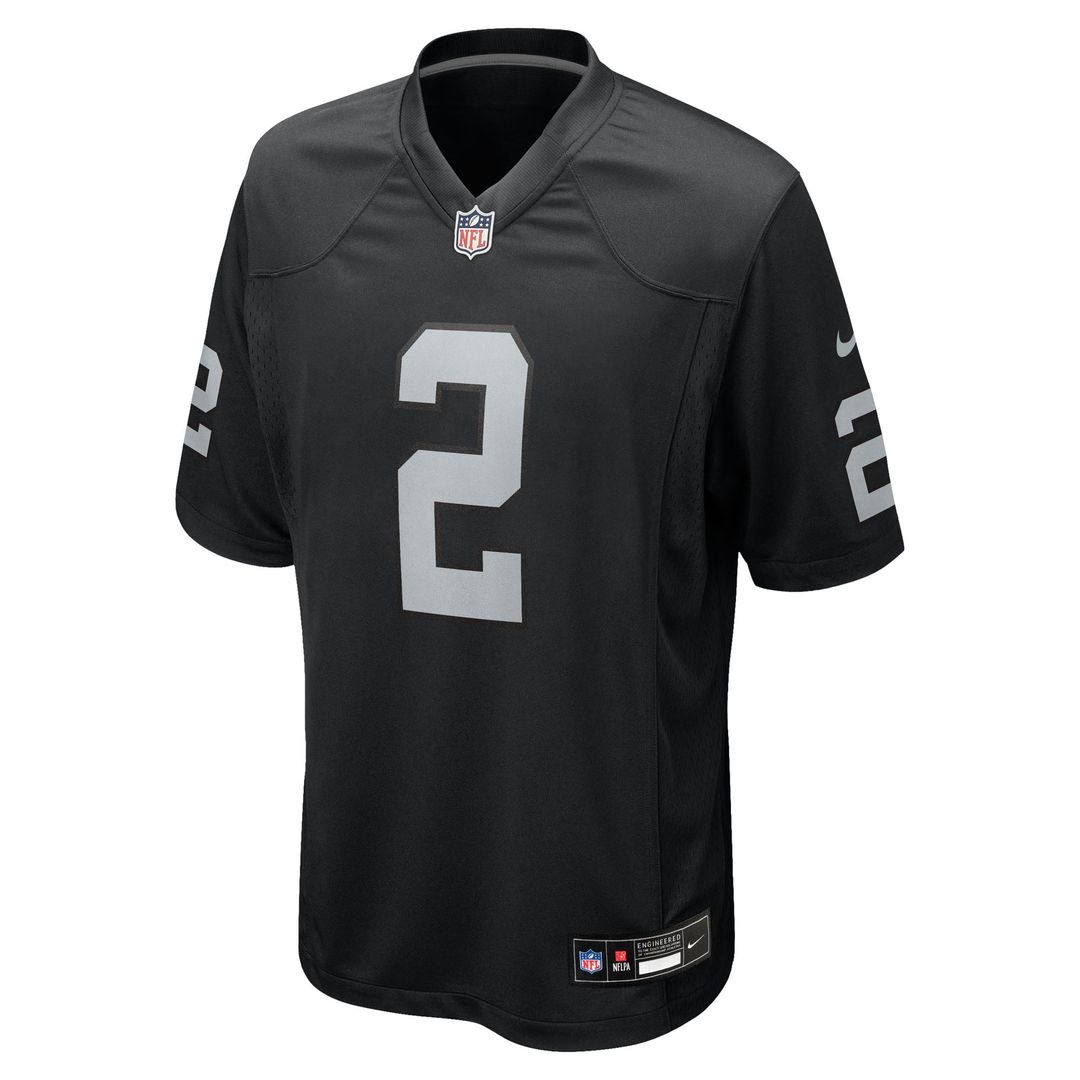 Las Vegas Raiders Ashton Jeanty Nike Black Game Jersey