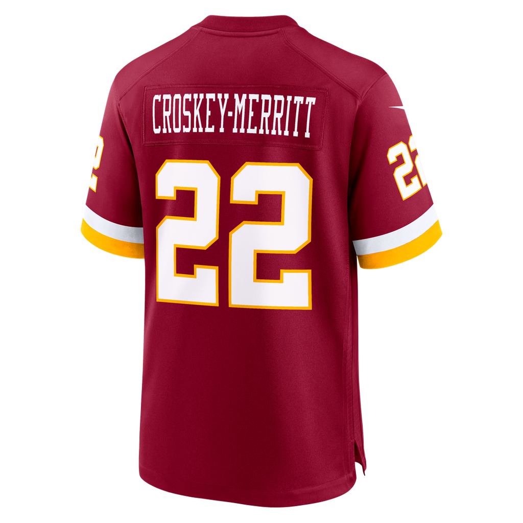 Washington Commanders Jacory Croskey - Merritt Nike Burgundy Game Jersey