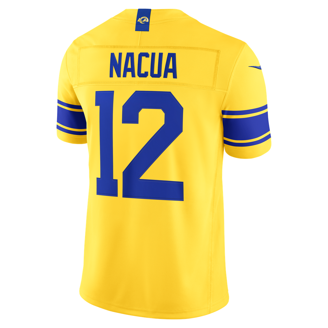 Los Angeles Rams Puka Nacua Nike White Vapor FUSE Stitched Limited Jersey
