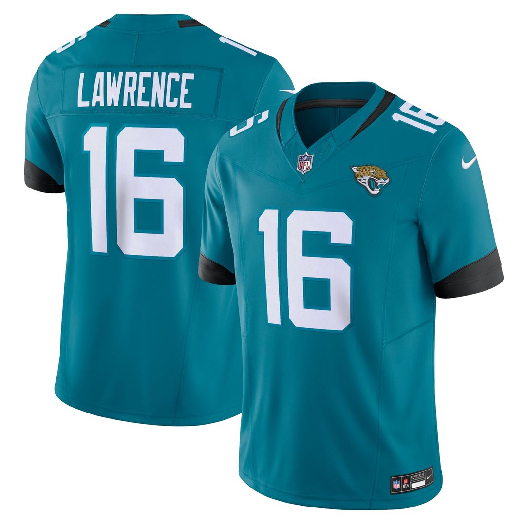 Jacksonville Jaguars Trevor Lawrence Nike Teal Vapor FUSE Limited Jersey