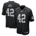 Las Vegas Raiders Ronnie Lott Nike Black Retired Player Game Jersey
