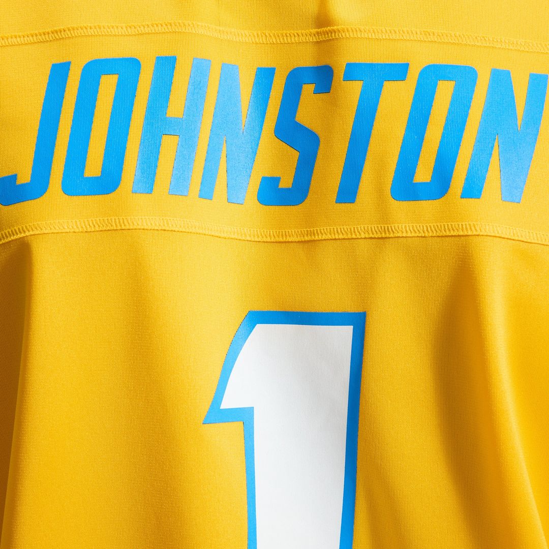 Los Angeles Chargers Quentin Johnston Nike Gold Alternate Charger Power Game Jersey