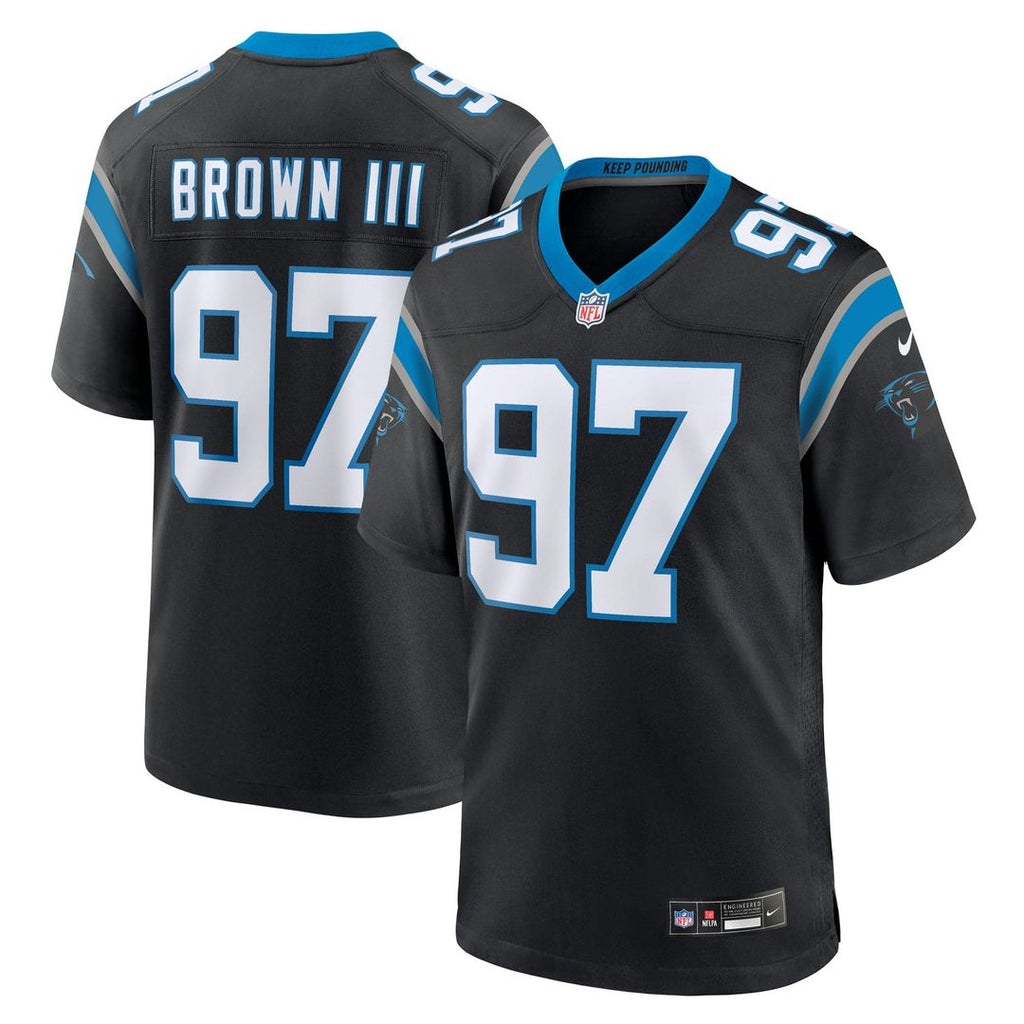 Carolina Panthers Bobby Brown III Nike Black Game Jersey
