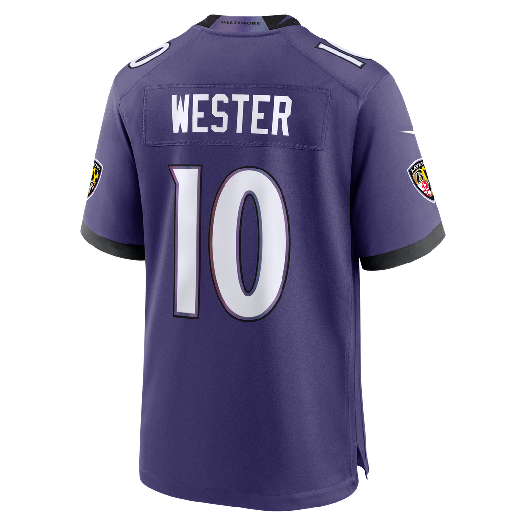 Baltimore Ravens LaJohntay Wester Nike Purple Game Jersey