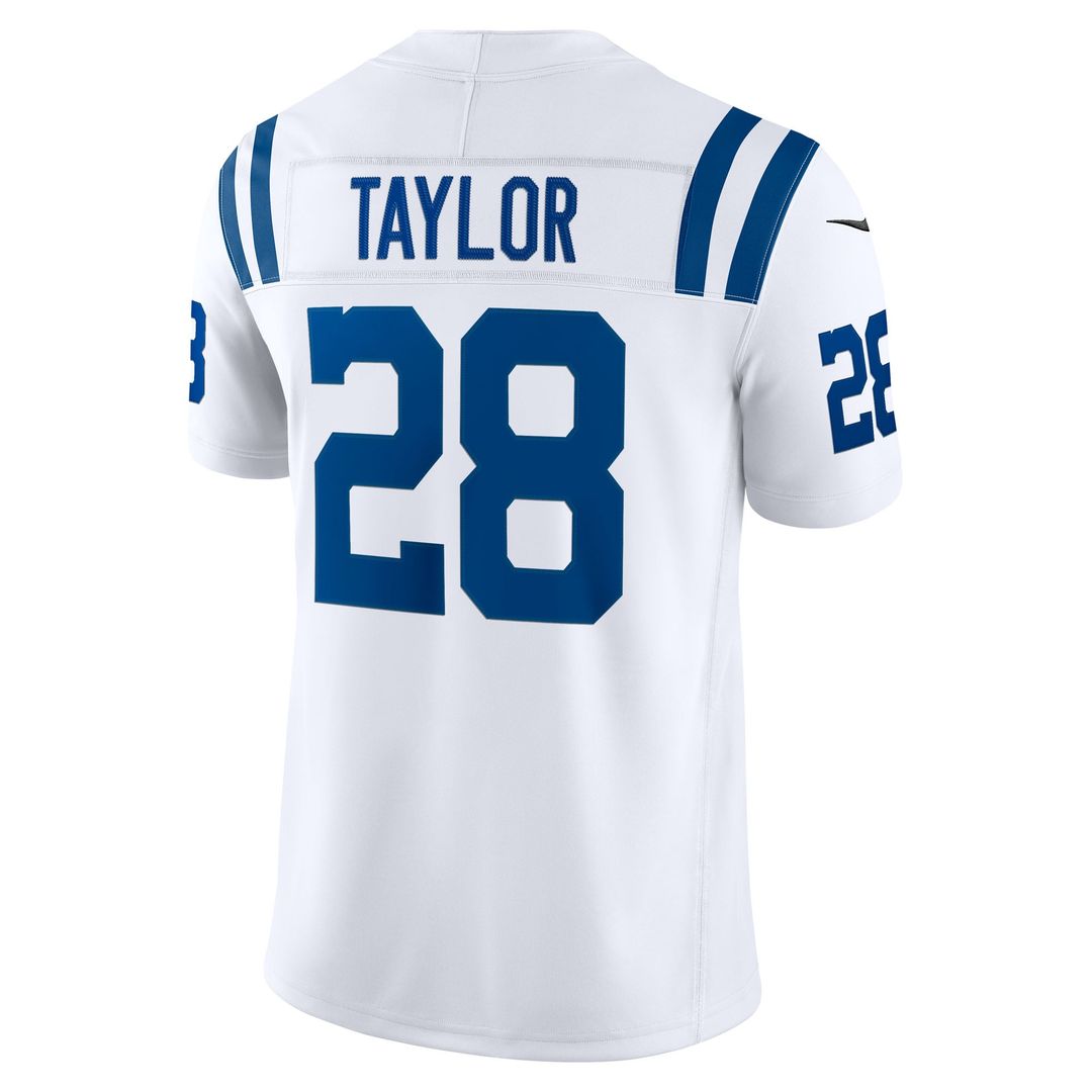 Indianapolis Colts Jonathan Taylor Nike White Vapor FUSE Stitched Limited Jersey