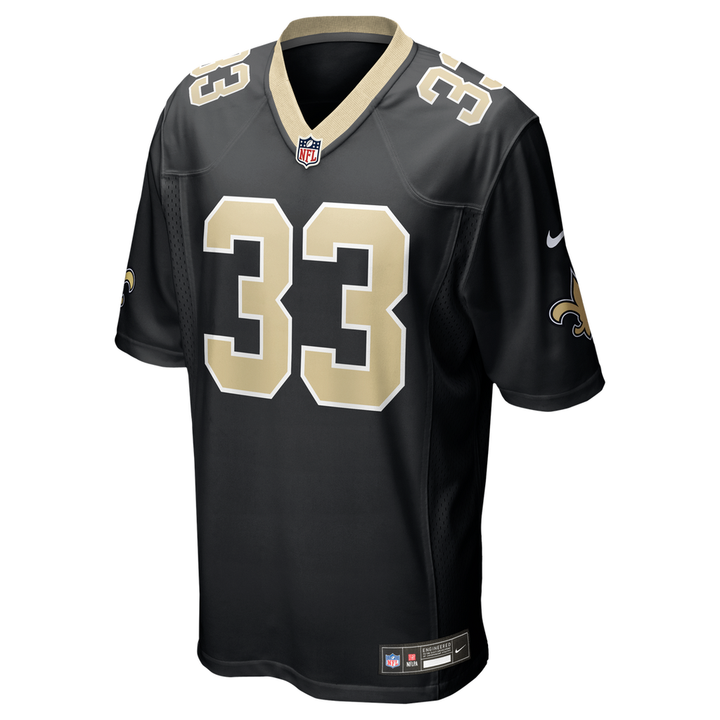 New Orleans Saints Jonas Sanker Nike Black Game Jersey