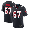 Houston Texans Evan Brown Nike Navy Game Jersey
