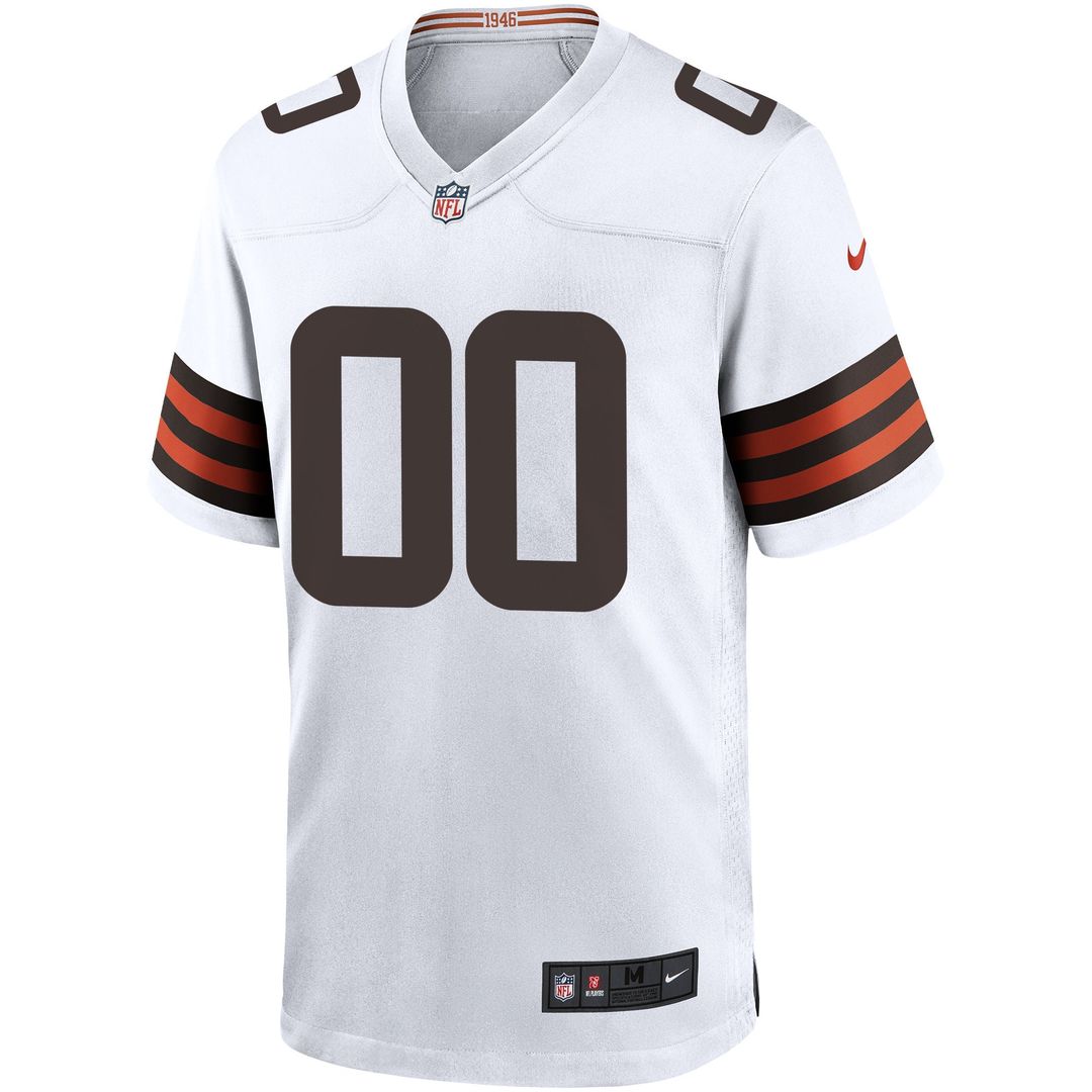 Cleveland Browns Nike White Custom Jersey